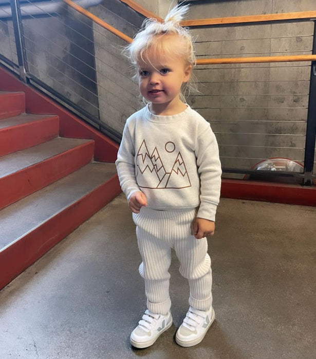 Geo Mountain toddler sweatshirt (FINAL SALE)