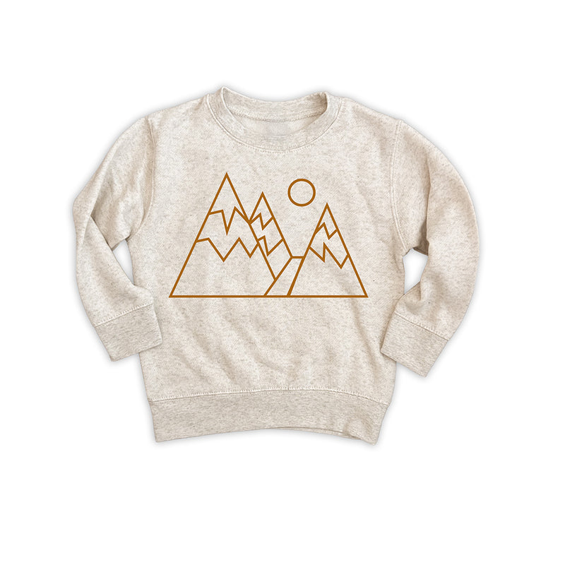 Geo Mountain toddler sweatshirt (FINAL SALE)