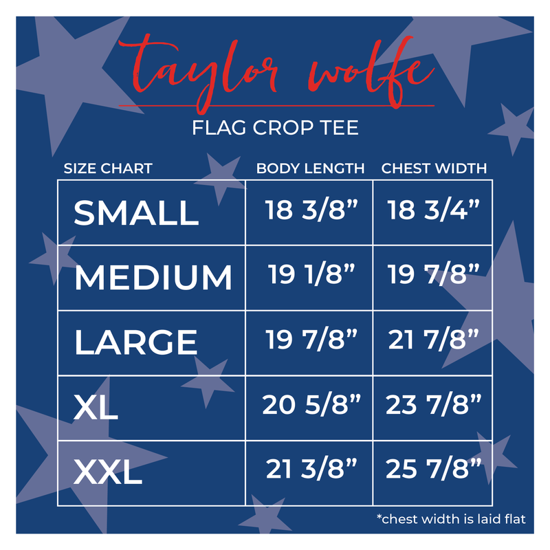 Flag Crop tee (FINAL SALE)