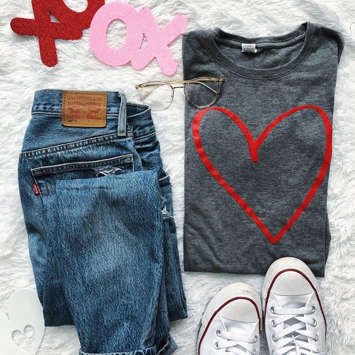 ON SALE - Show Some Love Heart Tee (Discount shown in cart)