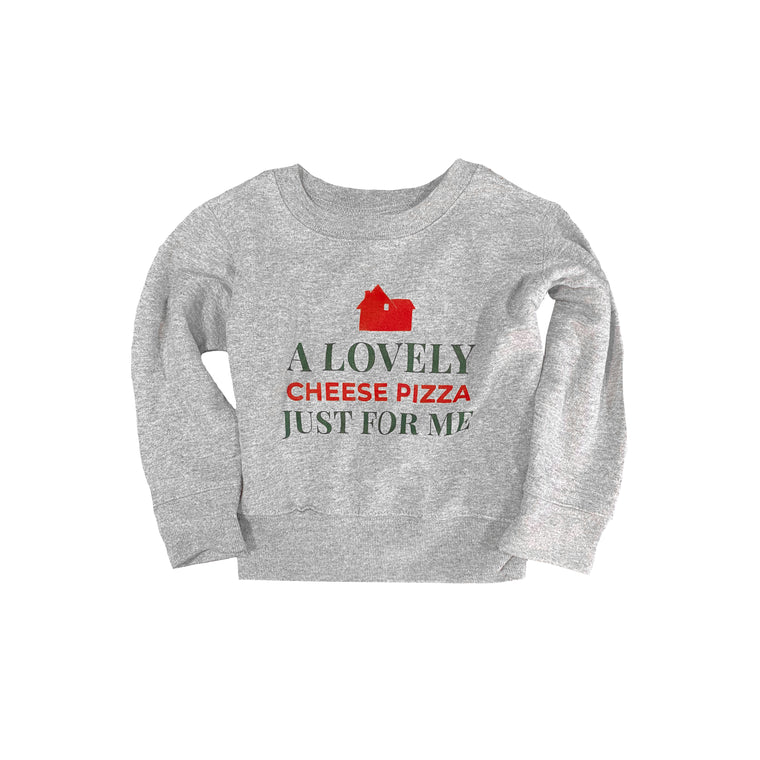 ON SALE - Cheese Pizza toddler sweatshirt (Discount shown in cart)
