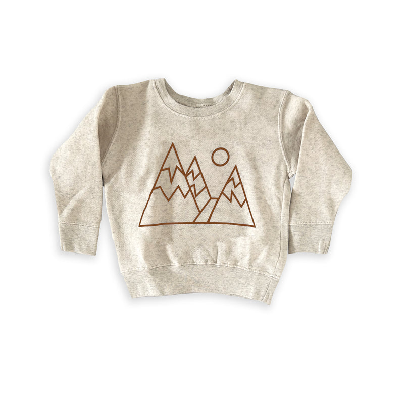 Geo Mountain toddler sweatshirt