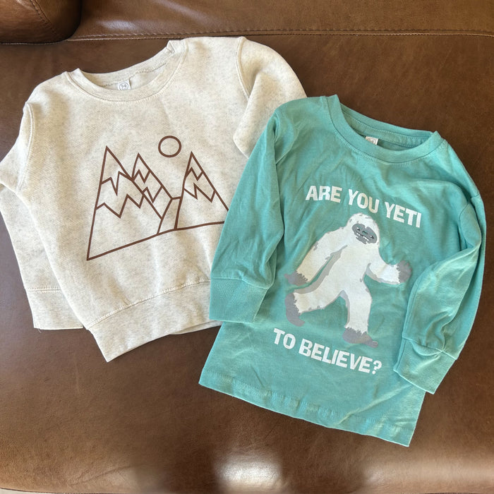 Geo Mountain toddler sweatshirt