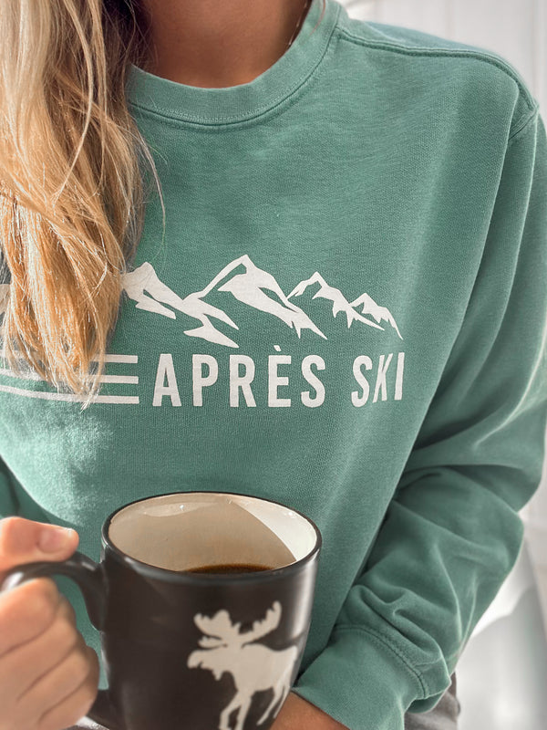 Apres Ski seafoam sweatshirt