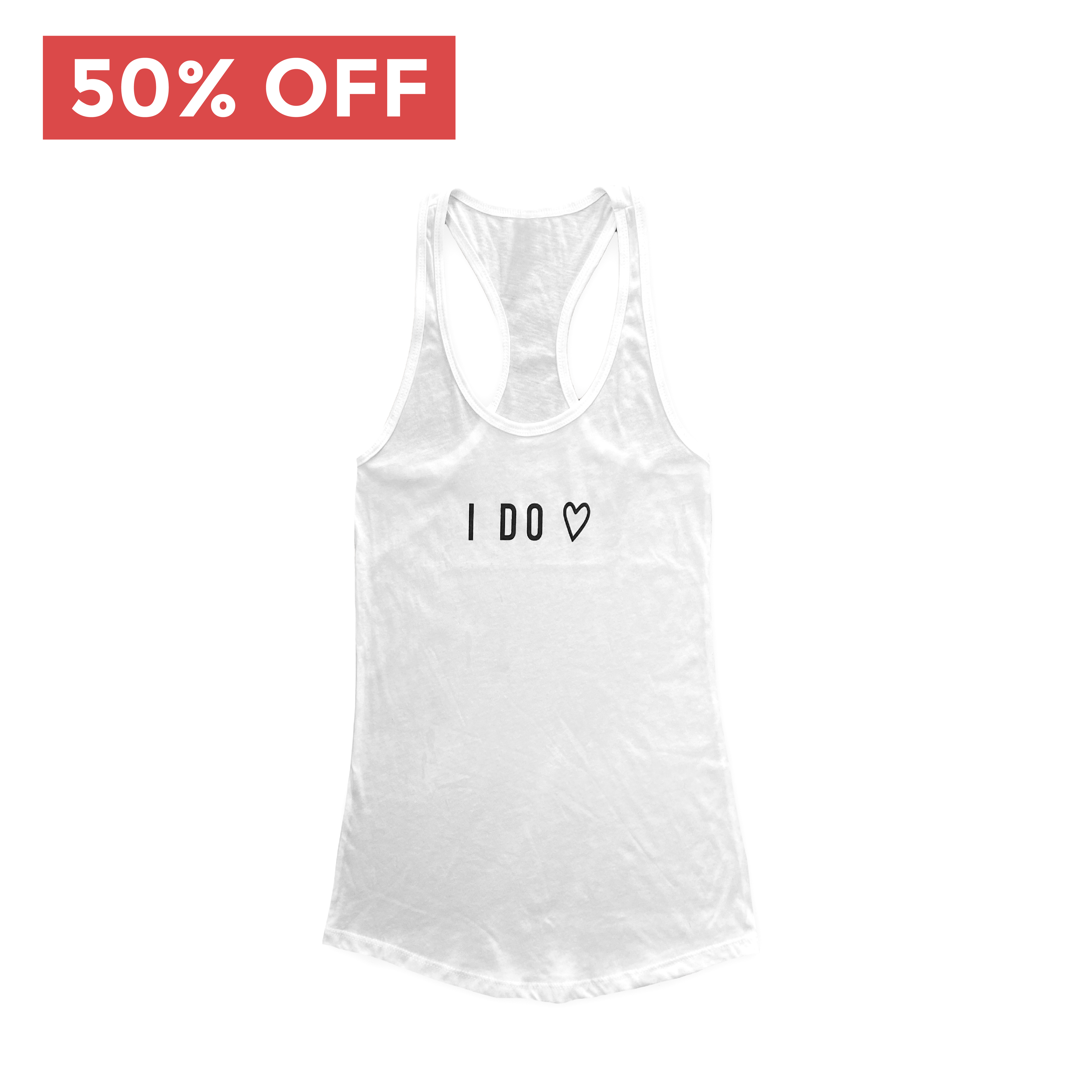 ON SALE - I Do Heart tank (Discount shown in cart)