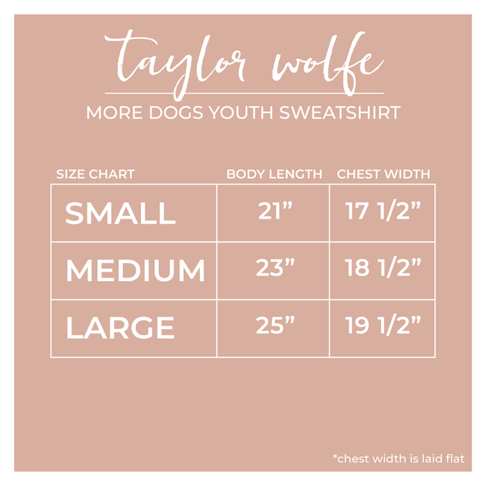 More Dogs youth sweatshirt