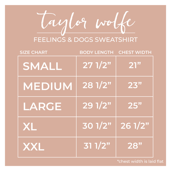 Lots Of Feelings & Dogs sweatshirt (preorder)