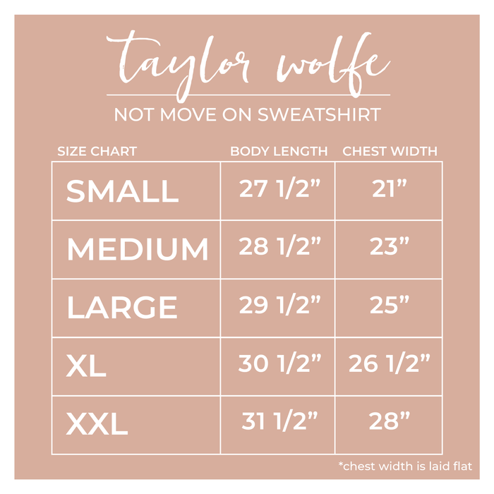 Won't Move On sweatshirt (preorder)
