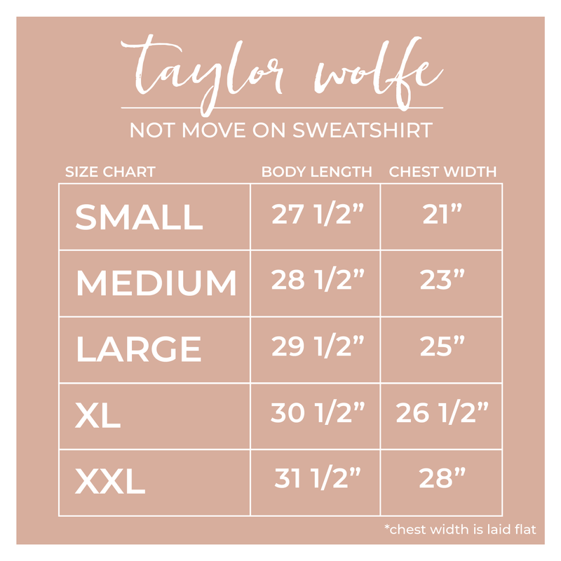 Won't Move On sweatshirt (preorder)