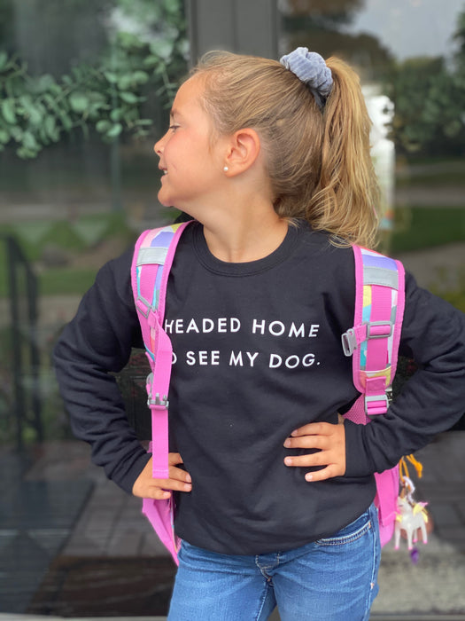 Youth Headed Home To See My Dog sweatshirt