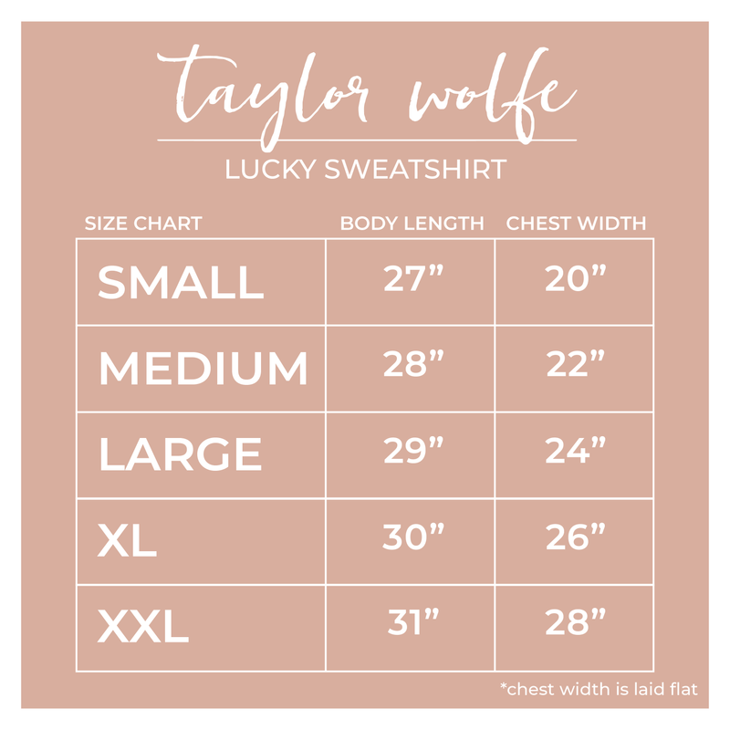 ON SALE - Lucky sweatshirt (Discount already applied)